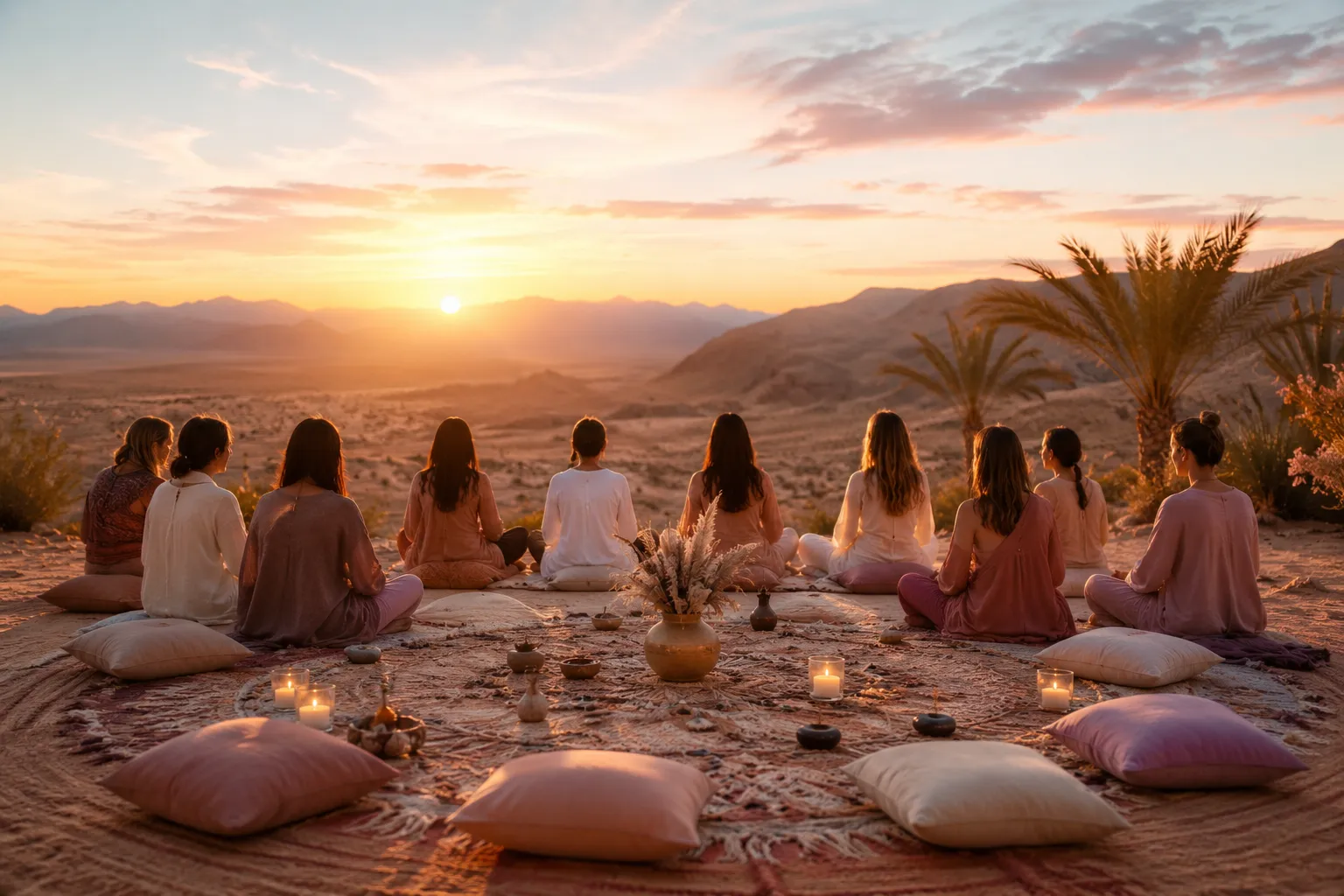 Retraite de constellations familiales au cœur du désert marocain